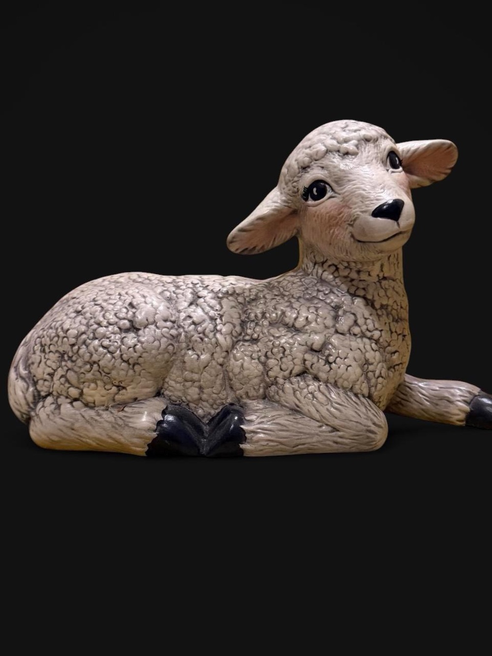 Large vintage Decorative Lamb statue